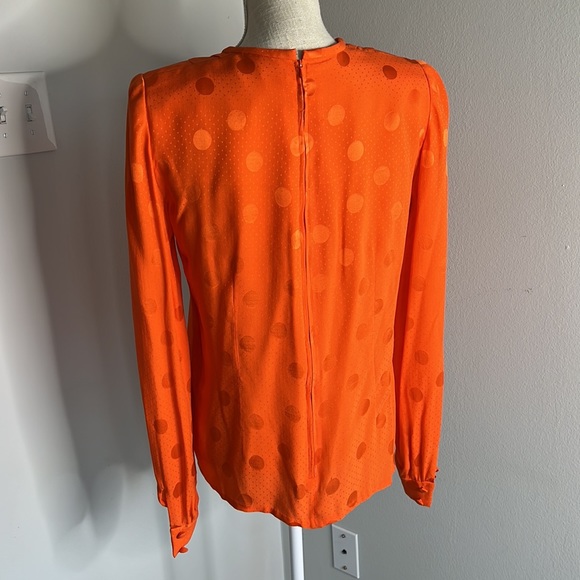 Vintage Andre Laug orange silk blouse - Picture 4 of 6